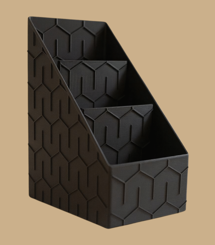 3D Printed Desk Organizer – Geometric Pattern