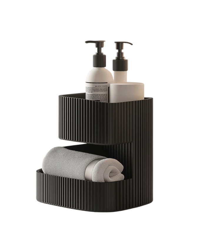 3D Printed Modern Dual-Tier Storage Organizer