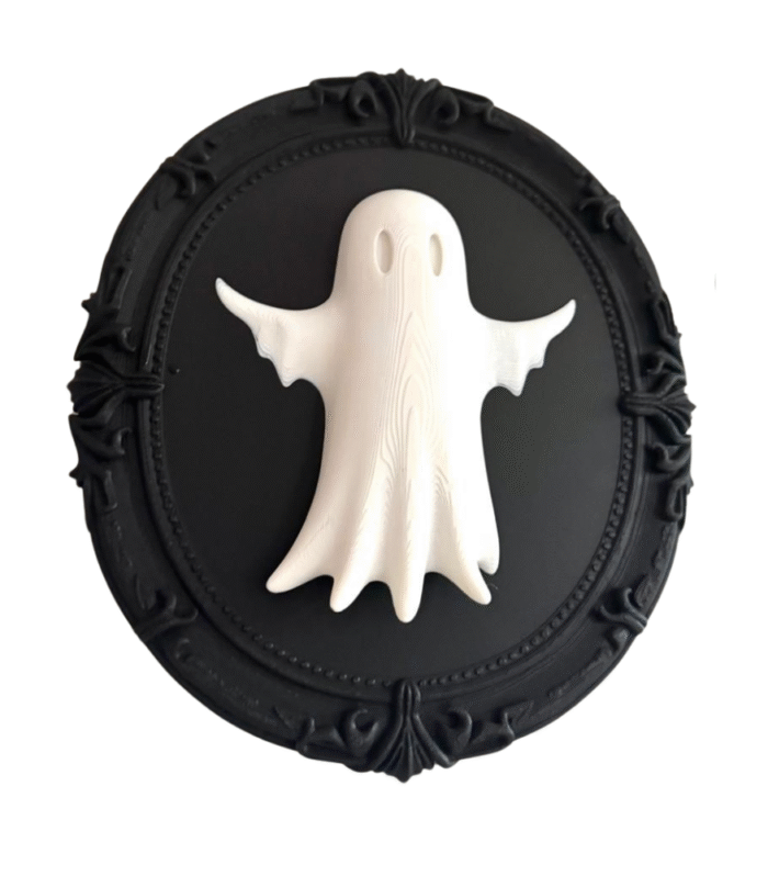 3D Printed Ghost Wall Decor