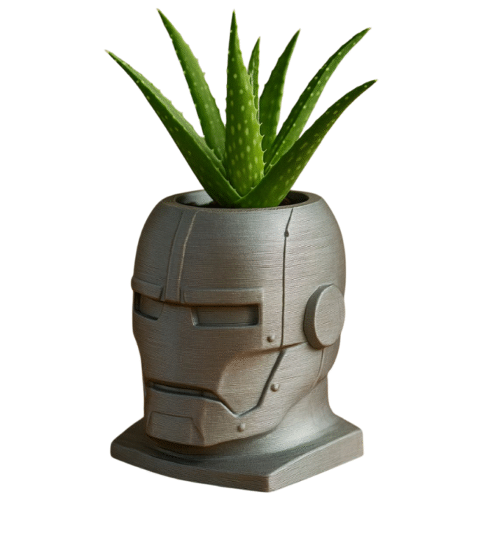 3D Printed Iron Man Head Planter