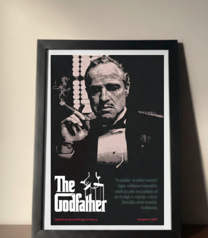 The Godfather Classic Vintage Metal Poster – Don Corleone Edition