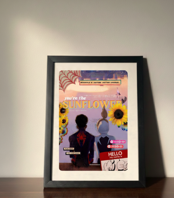 You’re My Sunflower – Spider-Verse Inspired Metal Poster