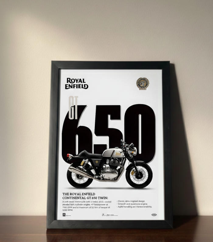 Continental GT 650 – Royal Power Metal Wall Poster