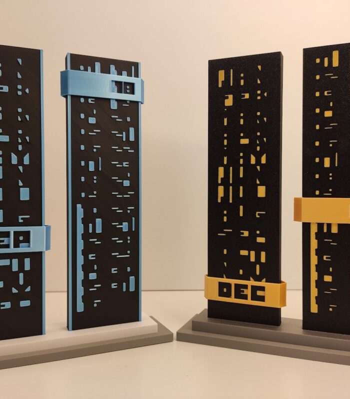 Neo-Skyscraper: 3D-Printed Cyberpunk Perpetual Desk Calendar