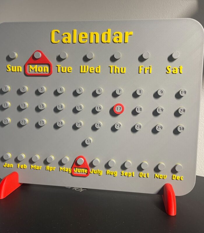 The Infinite Horizon: 3D-Printed Perpetual Peg Calendar