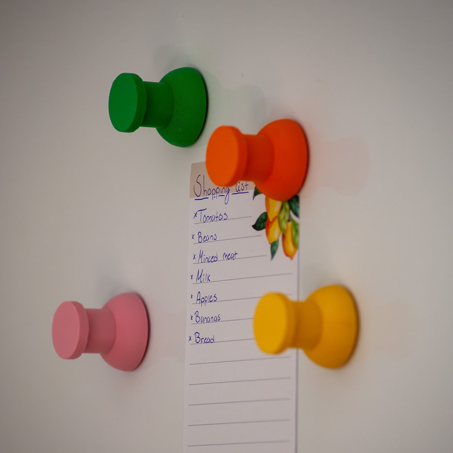 PopGrip 3D Printed Fridge Magnet Set (Pack of 4)