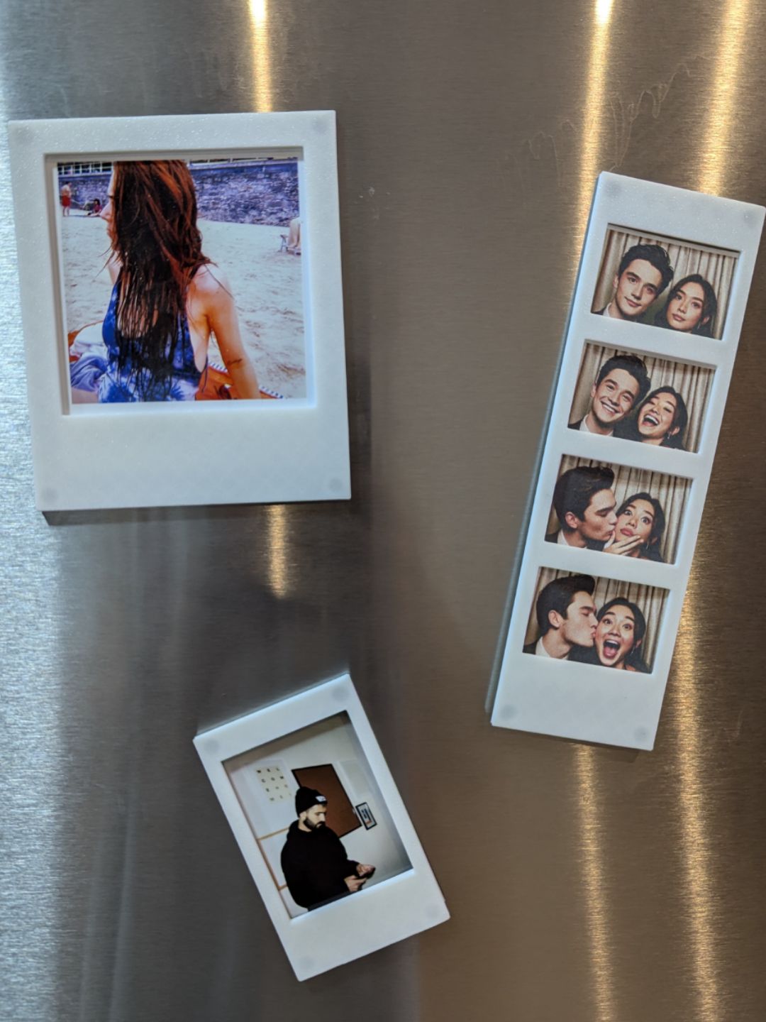 SnapFrame 3D Printed Fridge Magnet Photo Frame 3 (Pcs set)