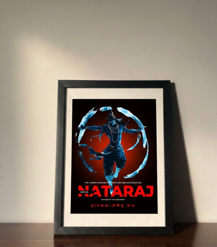 Shiva Nataraj – Cosmic Dancer A4 Metal Poster