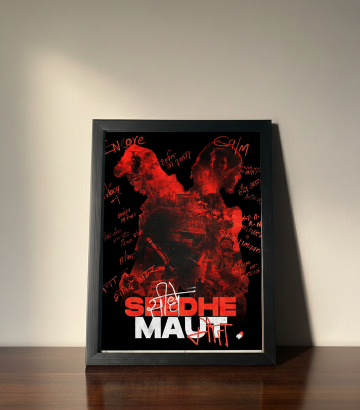 Sidhu Moosewala – “Sidhe Maut” Tribute A4 Metal Poster