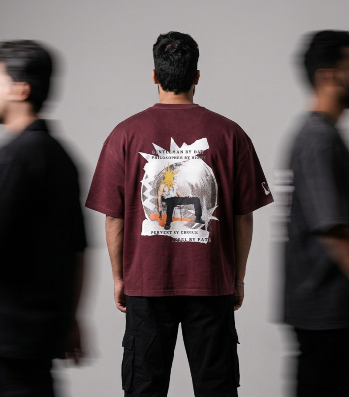 Gentleman by Day – Rebel by Fate Oversized T-Shirt